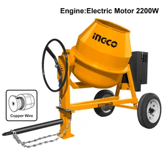 Electric concrete mixer
