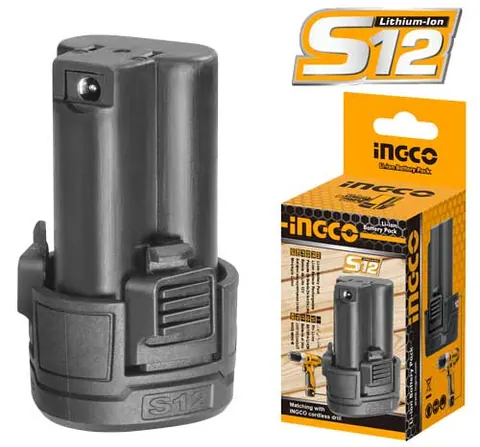 بطارية ليثيوم أيون انجكو 12 فولت سعة 1.5 أمبير مناسبة لجميع أدوات فئة S12