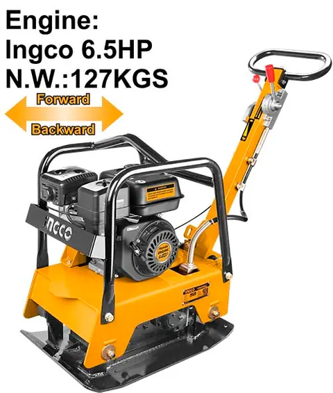 Gasoline reversible plate compactor