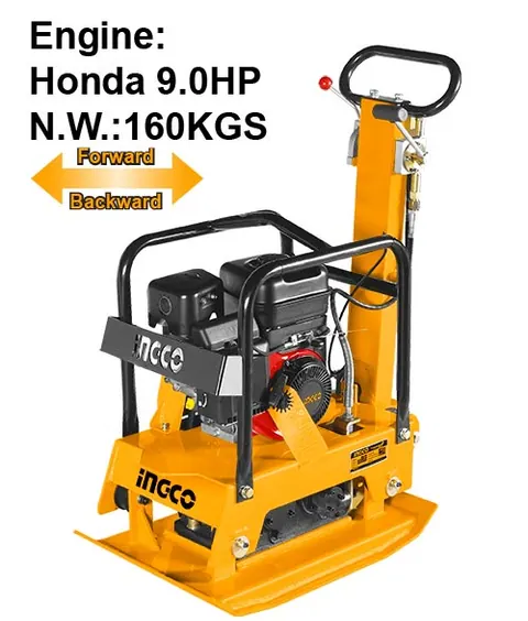 Gasoline reversible plate compactor