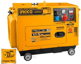 Silent diesel generator