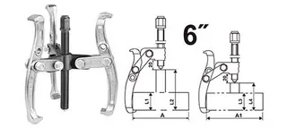 Three jaws puller