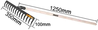Gravel rake with handle