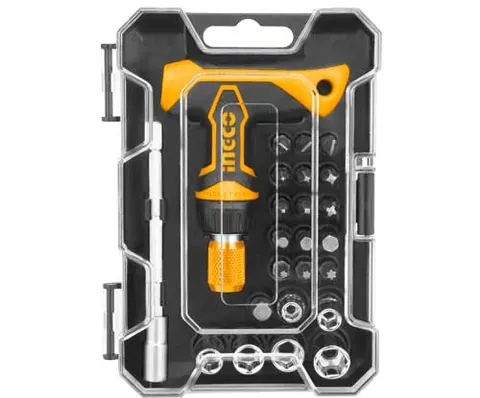 24 Pcs t-handle wrench screwdriver set